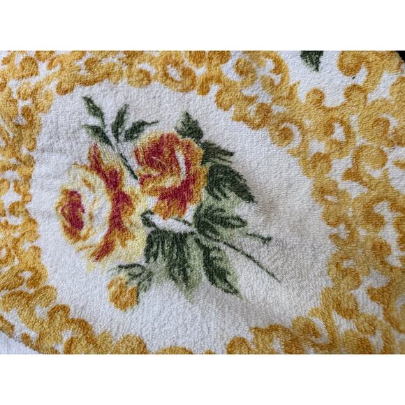 Vintage cannon yellow and gold rose bath towel - Picture 9 of 12